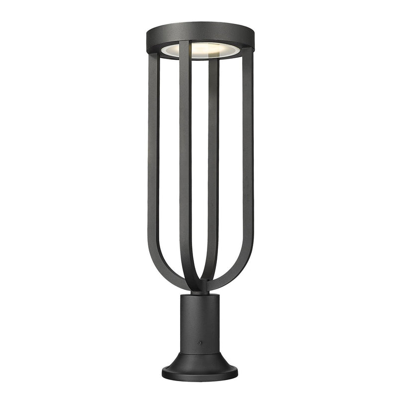 Z-Lite - 5005PHB-553PM-BK-LED - LED Outdoor Pier Mounted Fixture - Leland - Sand Black