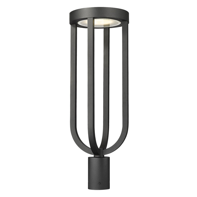 Z-Lite - 5005PHB-BK-LED - LED Outdoor Post Moun Fixture - Leland - Sand Black