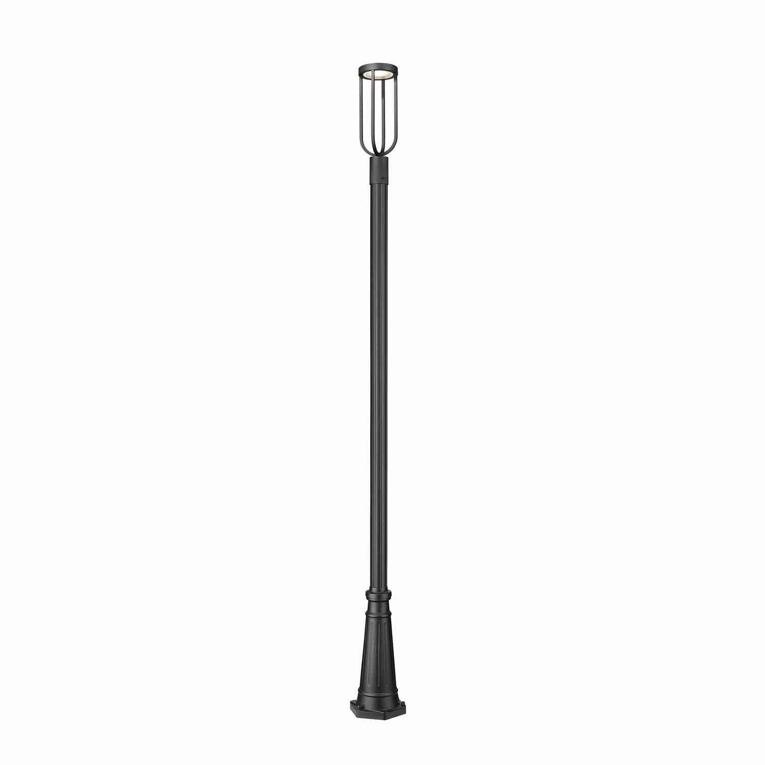 Z-Lite - 5005PHM-5011P-BK-LED - LED Outdoor Post Moun Fixture - Leland - Sand Black