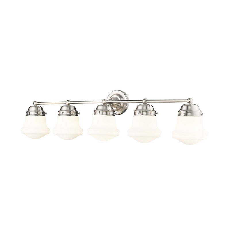 Z-Lite - 735-5V-BN - Five Light Vanity - Vaughn - Brushed Nickel