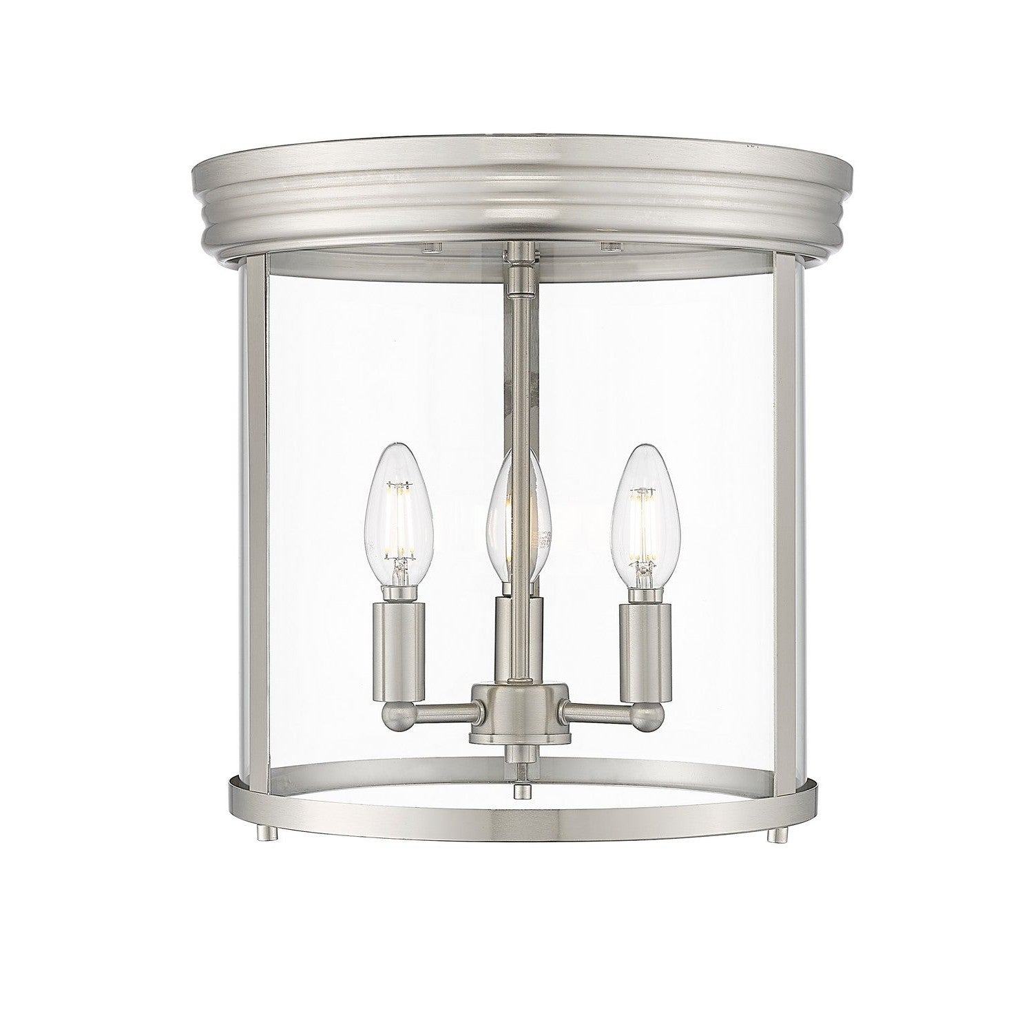 Z-Lite - 742F13-BN - Three Light Flush Mount - Thayer - Brushed Nickel