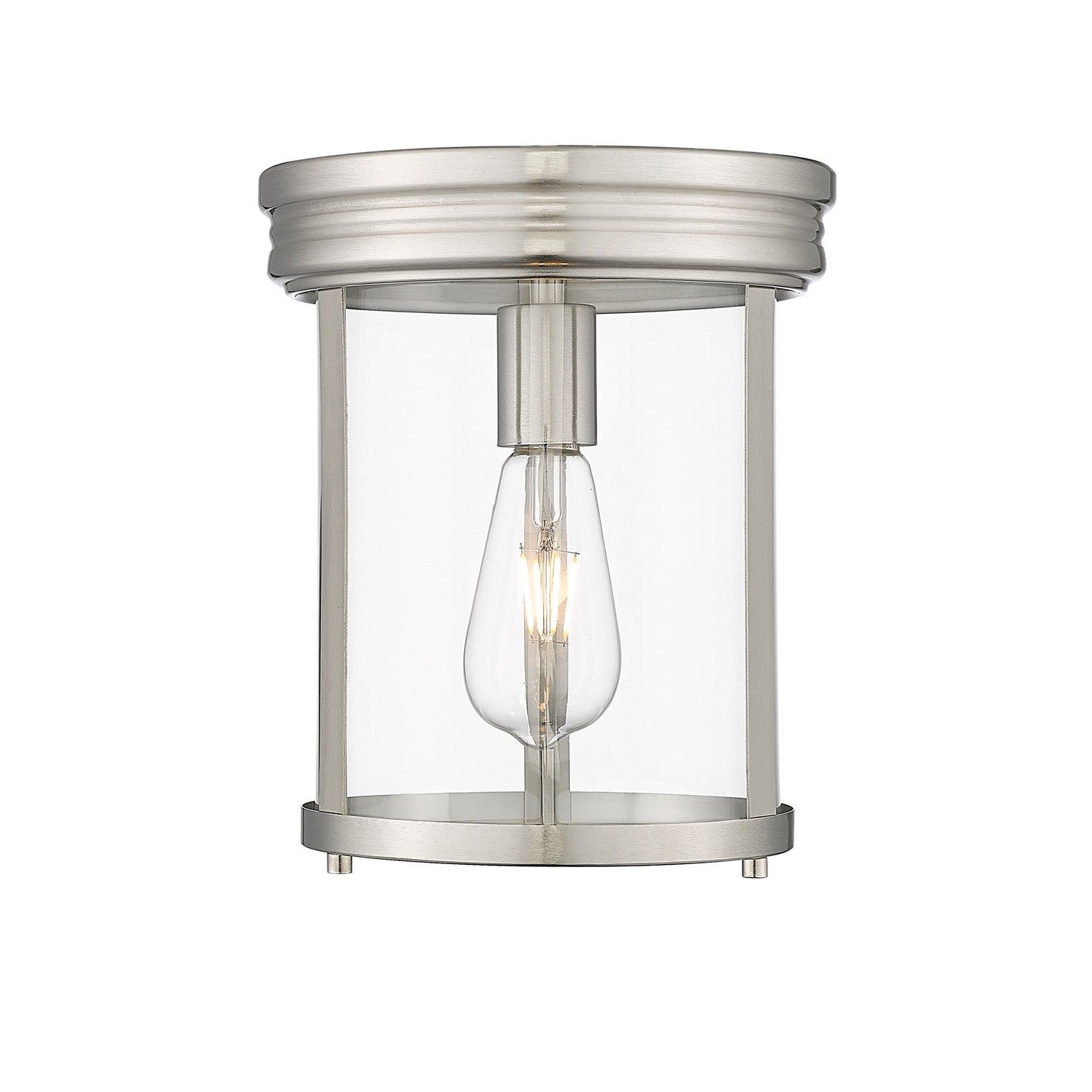 Z-Lite - 742F9-BN - One Light Flush Mount - Thayer - Brushed Nickel