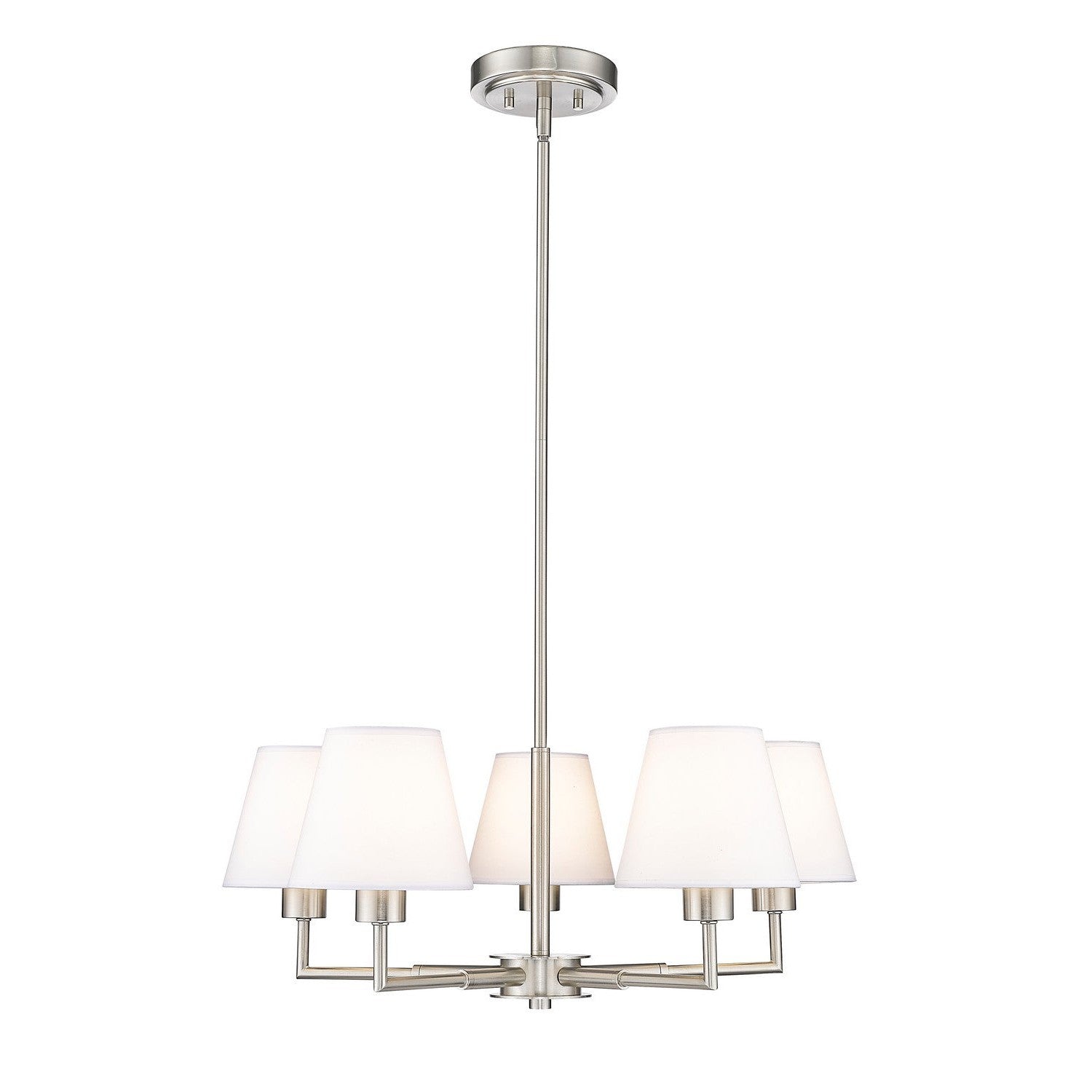 Z-Lite - 744-26R-BN - Five Light Chandelier - Leila - Brushed Nickel