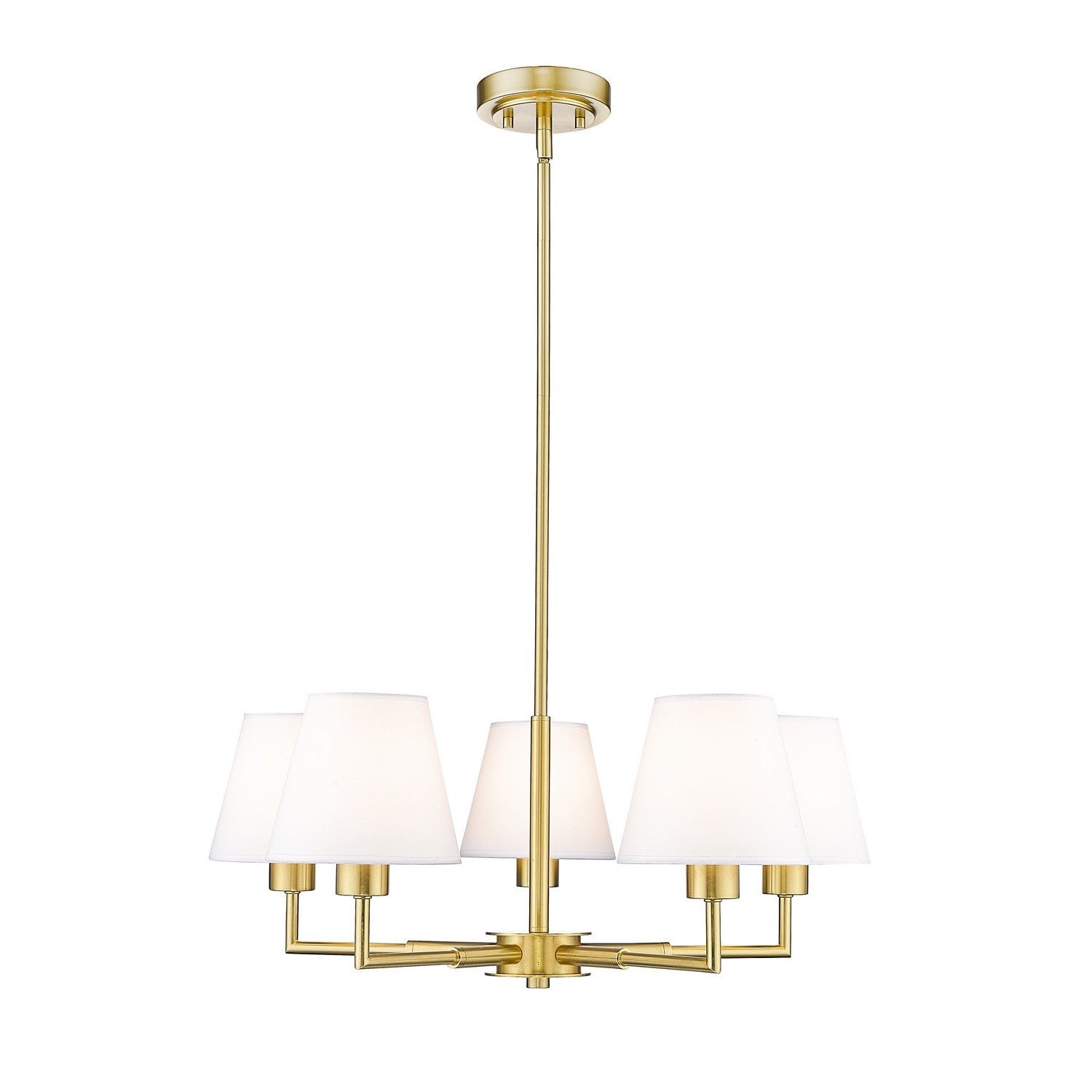Z-Lite - 744-26R-LG - Five Light Chandelier - Leila - Luxe Gold
