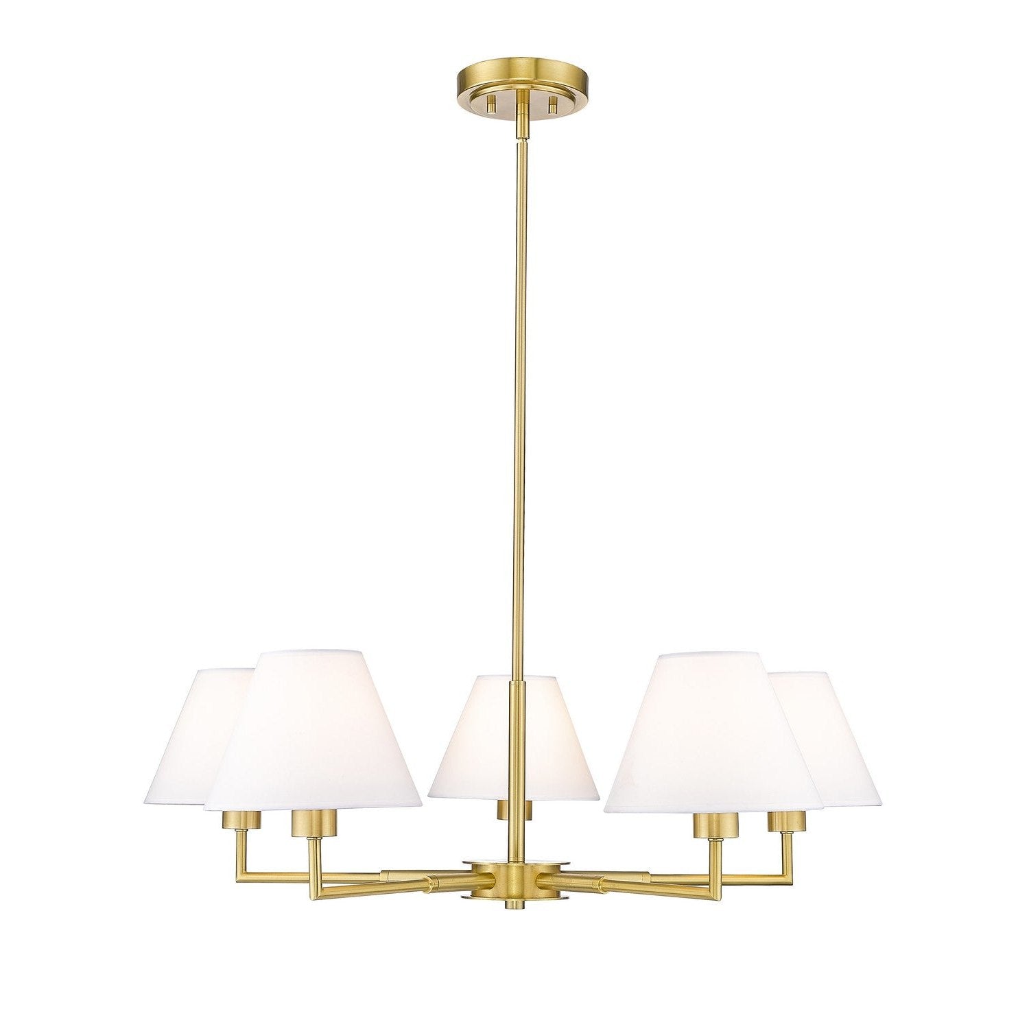Z-Lite - 744-34R-LG - Five Light Chandelier - Leila - Luxe Gold