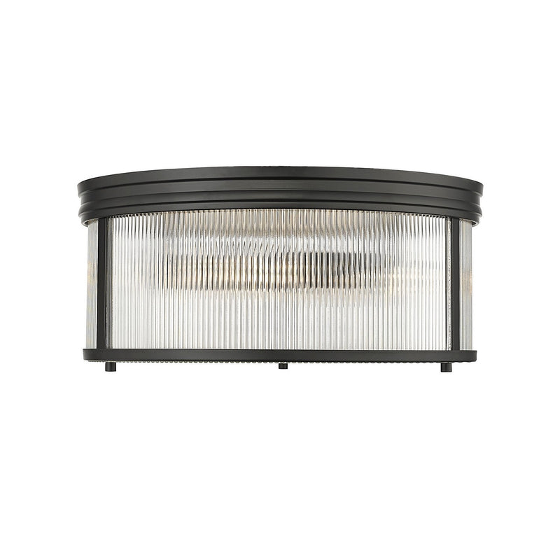 Z-Lite - 7504FR18-MB - Four Light Flush Mount - Carnaby - Matte Black