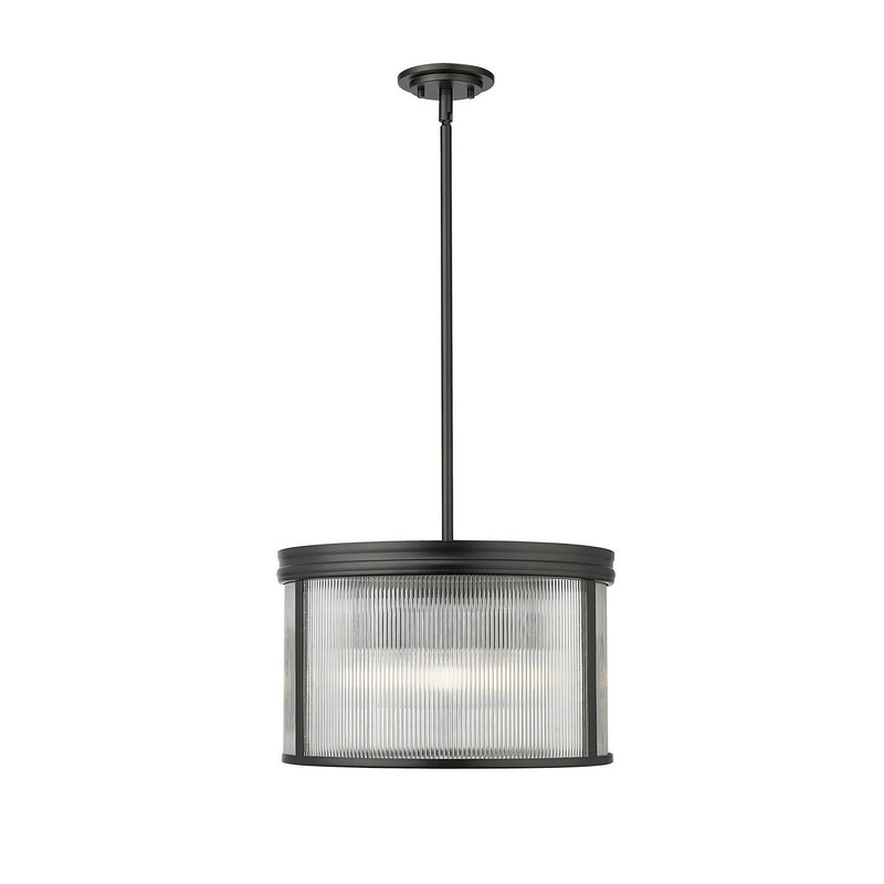 Z-Lite - 7504P18-MB - Five Light Pendant - Carnaby - Matte Black