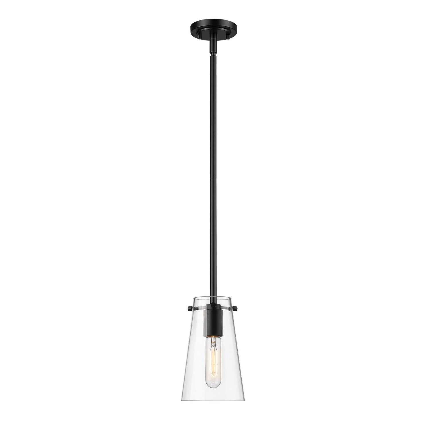 Z-Lite - 7508MP-ROD-MB - One Light Pendant - Kira - Matte Black