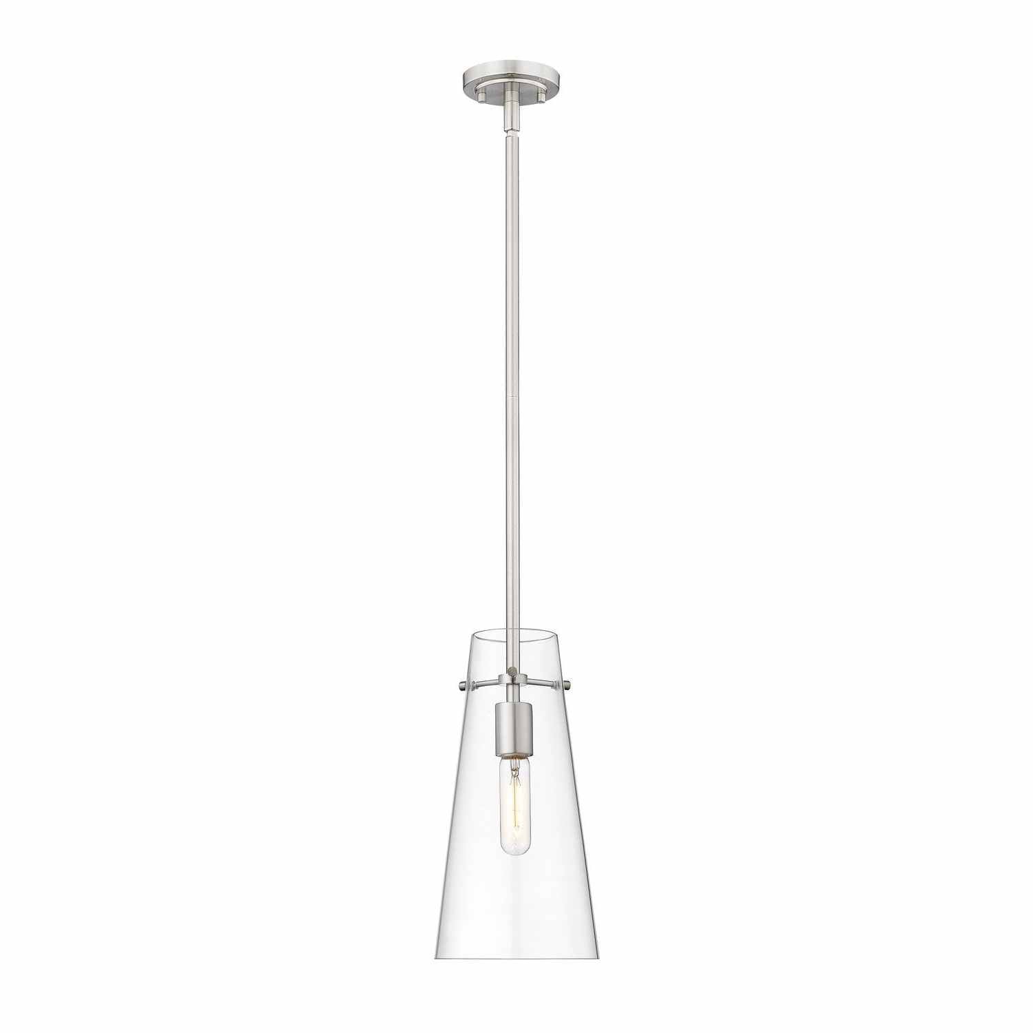 Z-Lite - 7508P-ROD-BN - One Light Pendant - Kira - Brushed Nickel