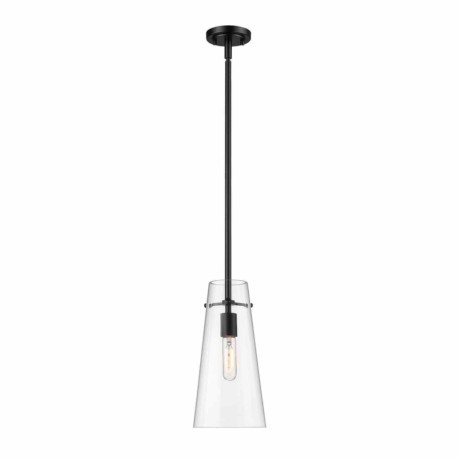 Z-Lite - 7508P-ROD-MB - One Light Pendant - Kira - Matte Black