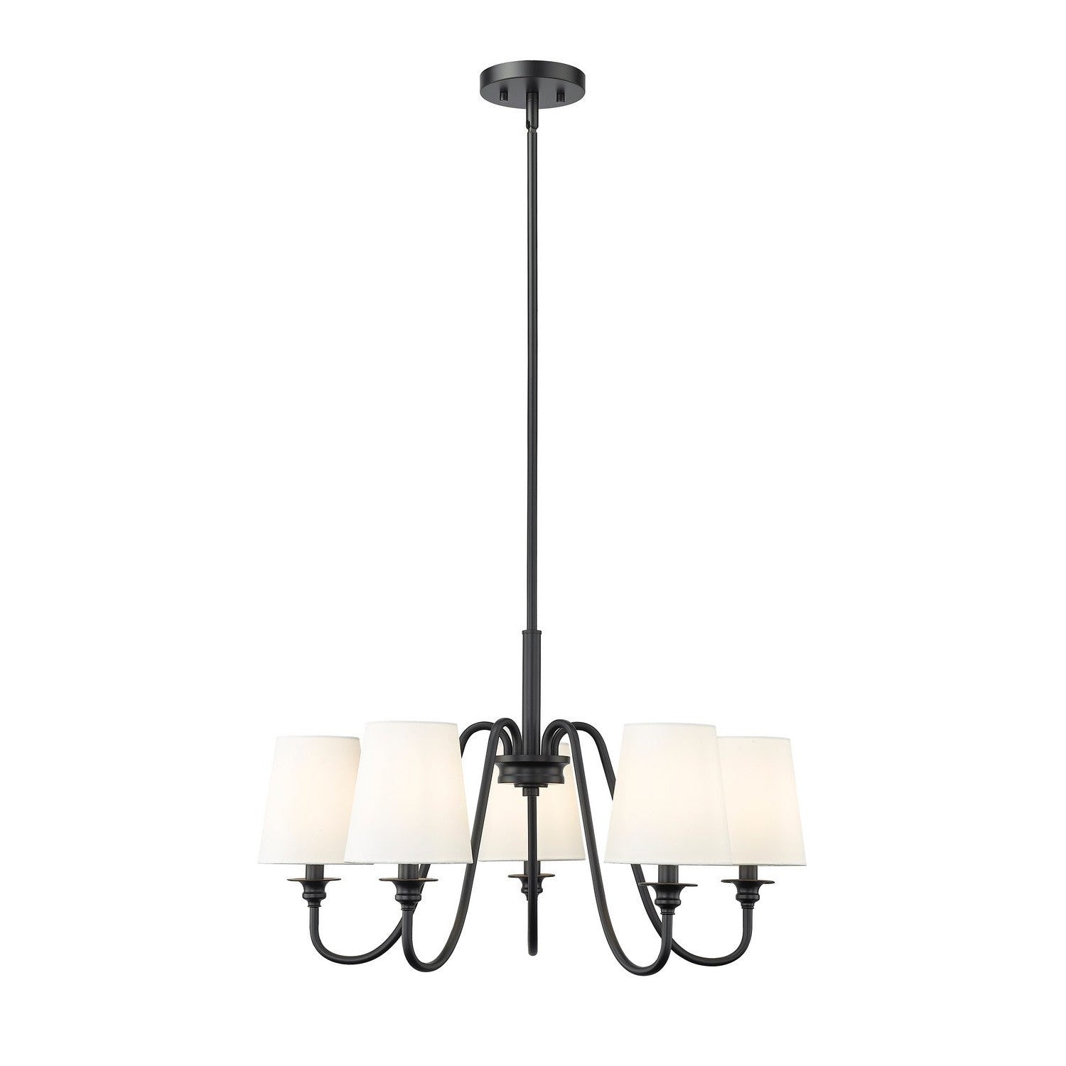 Z-Lite - 7509-5-26MB - Five Light Chandelier - Gianna - Matte Black