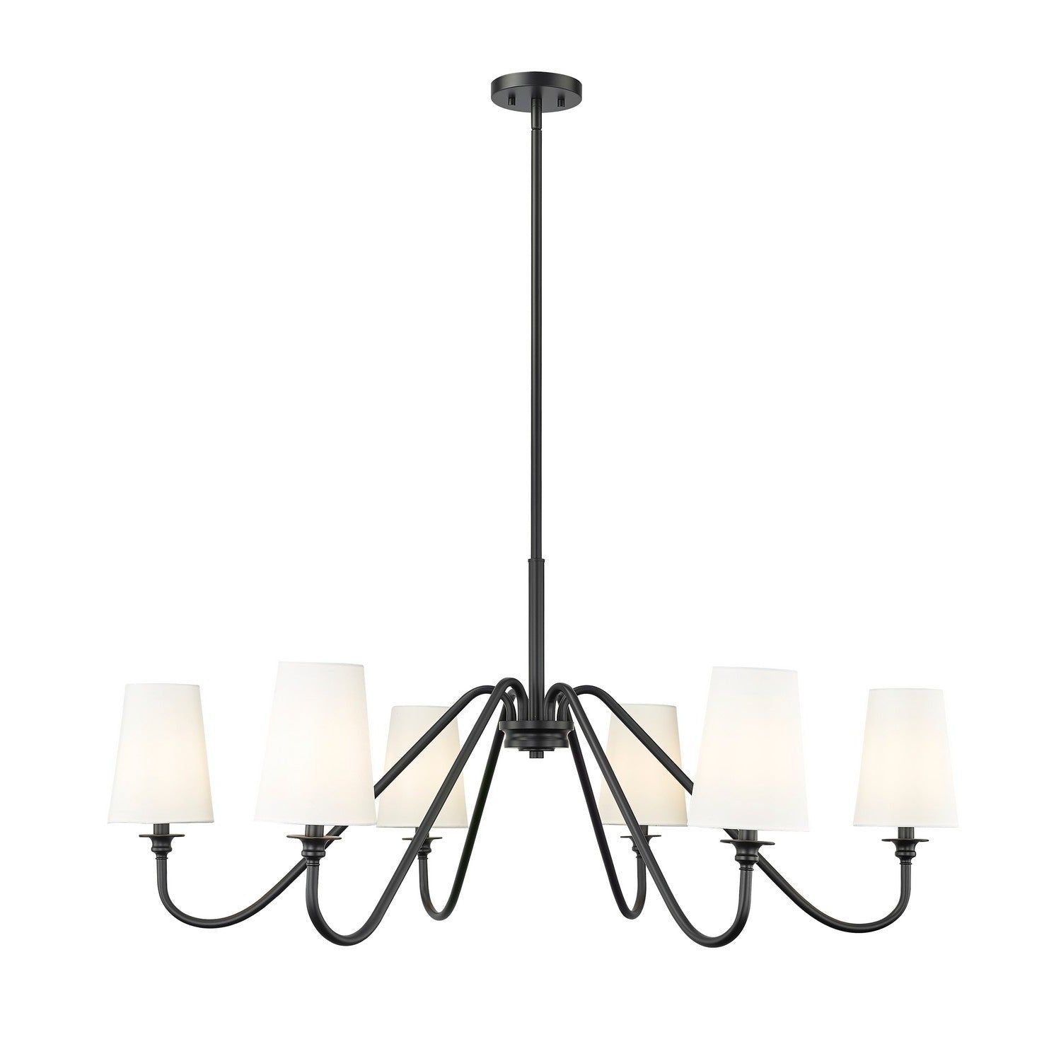 Z-Lite - 7509-6-46MB - Six Light Chandelier - Gianna - Matte Black