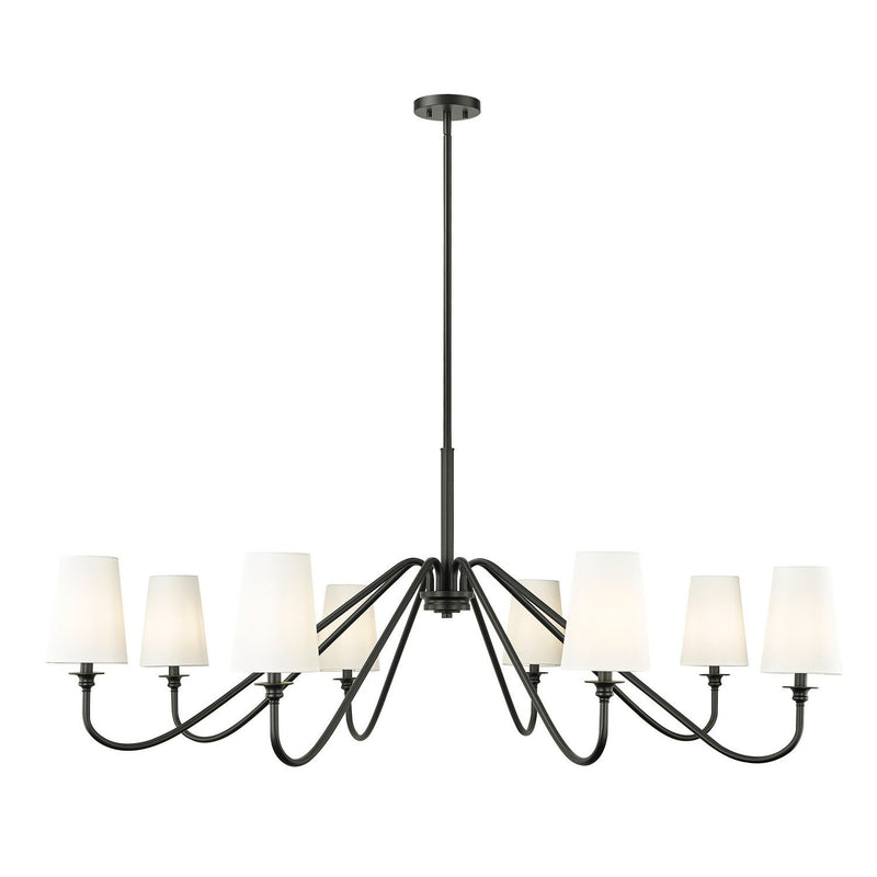 Z-Lite - 7509-8-60MB - Eight Light Chandelier - Gianna - Matte Black