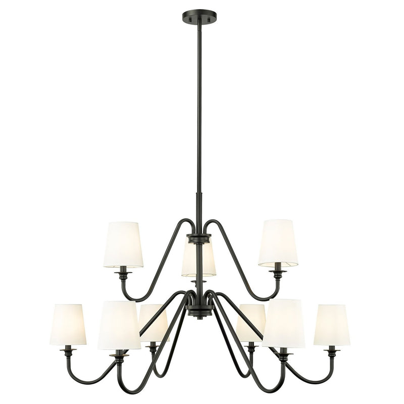 Z-Lite - 7509-9-46MB - Nine Light Chandelier - Gianna - Matte Black