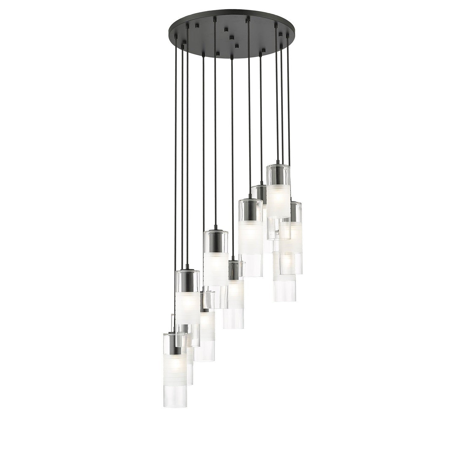 Z-Lite - 824P-11R-MB - 11 Light Chandelier - Alton - Matte Black
