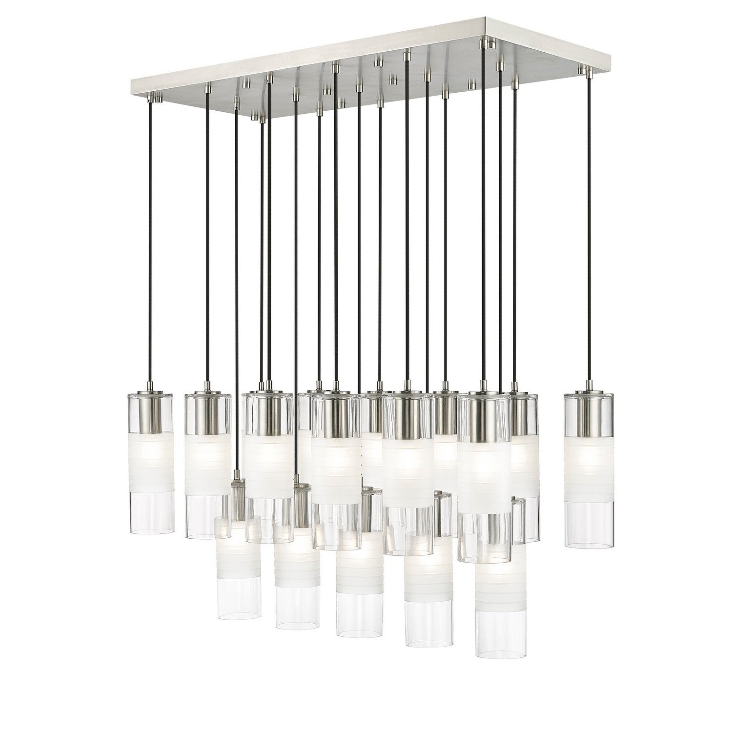 Z-Lite - 824P-17L-BN - 17 Light Linear Chandelier - Alton - Brushed Nickel