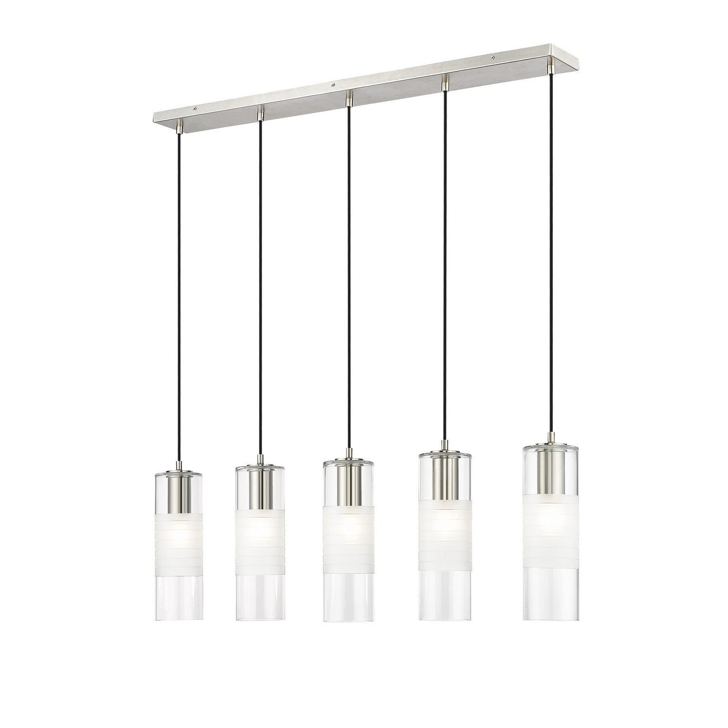 Z-Lite - 824P-5L-BN - Five Light Linear Chandelier - Alton - Brushed Nickel