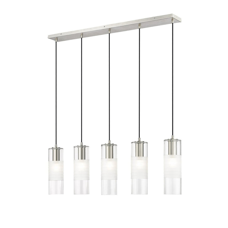 Z-Lite - 824P-5L-BN - Five Light Linear Chandelier - Alton - Brushed Nickel