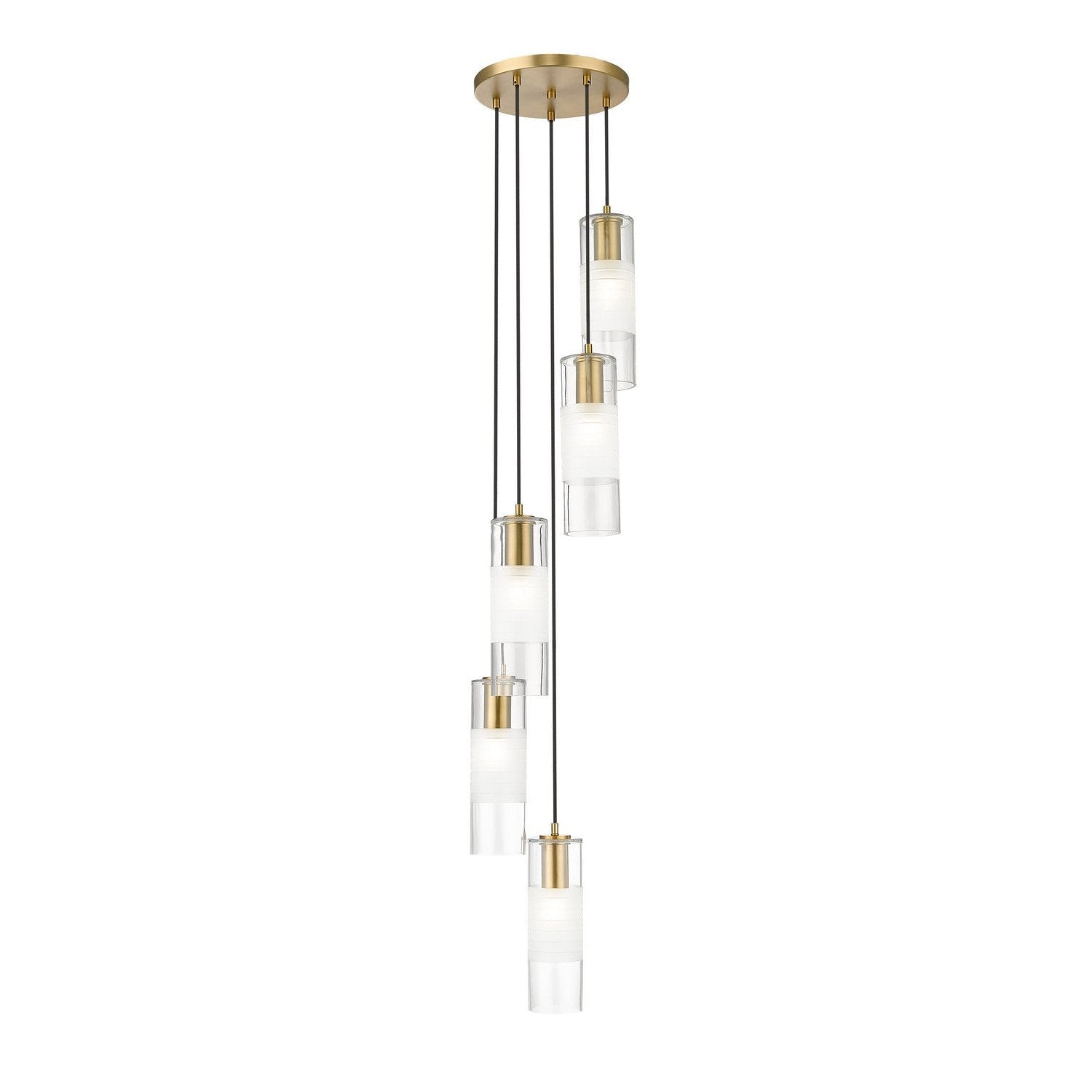 Z-Lite - 824P-5R-MGLD - Five Light Chandelier - Alton - Modern Gold