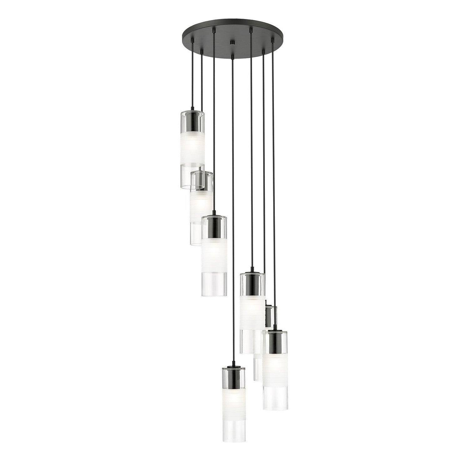 Z-Lite - 824P-7R-MB - Seven Light Chandelier - Alton - Matte Black