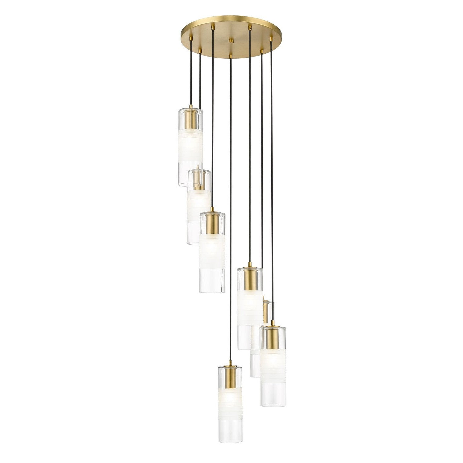 Z-Lite - 824P-7R-MGLD - Seven Light Chandelier - Alton - Modern Gold