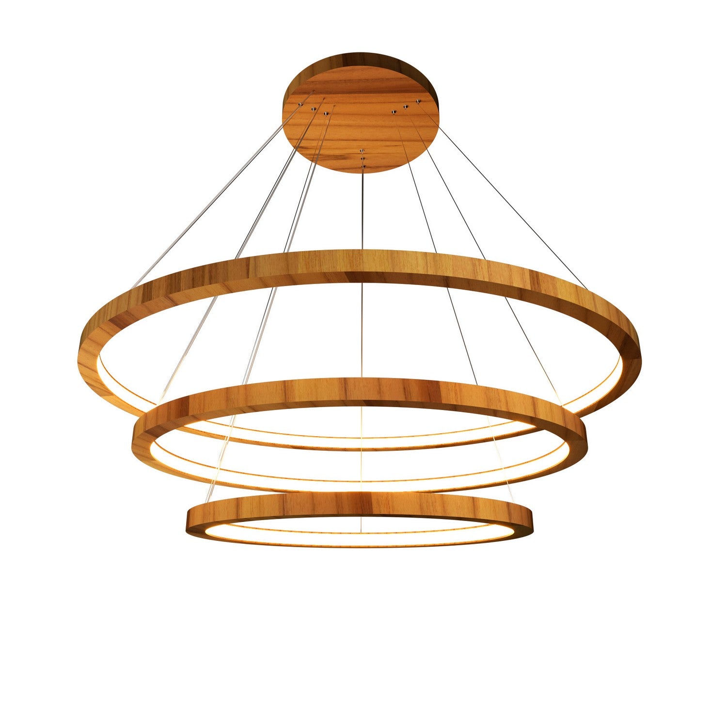 Accord Lighting - 1414LED.12 - LED Pendant - Frame - Teak