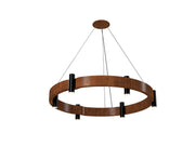Accord Lighting - 1498.06 - 12 Light Pendant - Flow - Imbuia