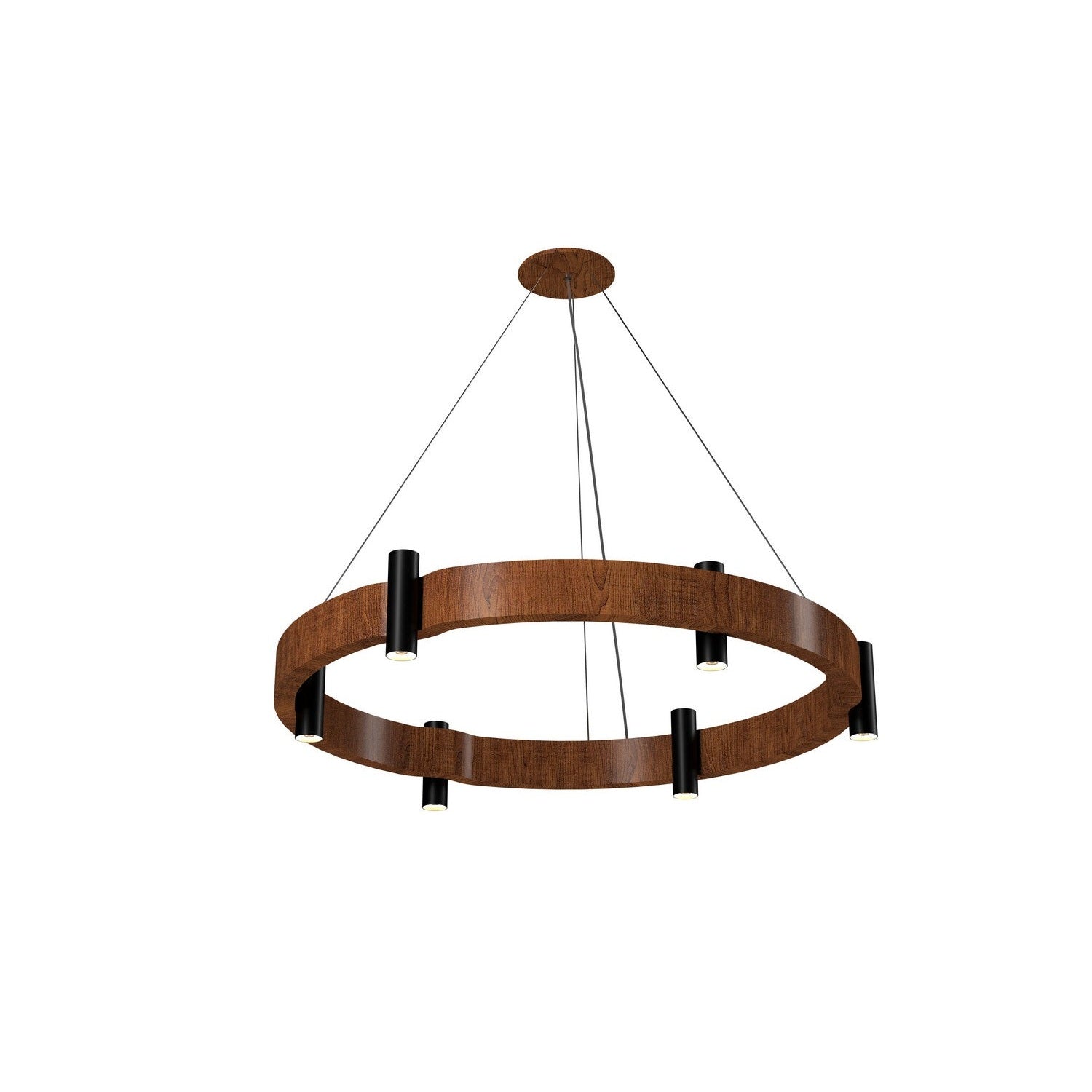 Accord Lighting - 1499.06 - Eight Light Pendant - Flow - Imbuia