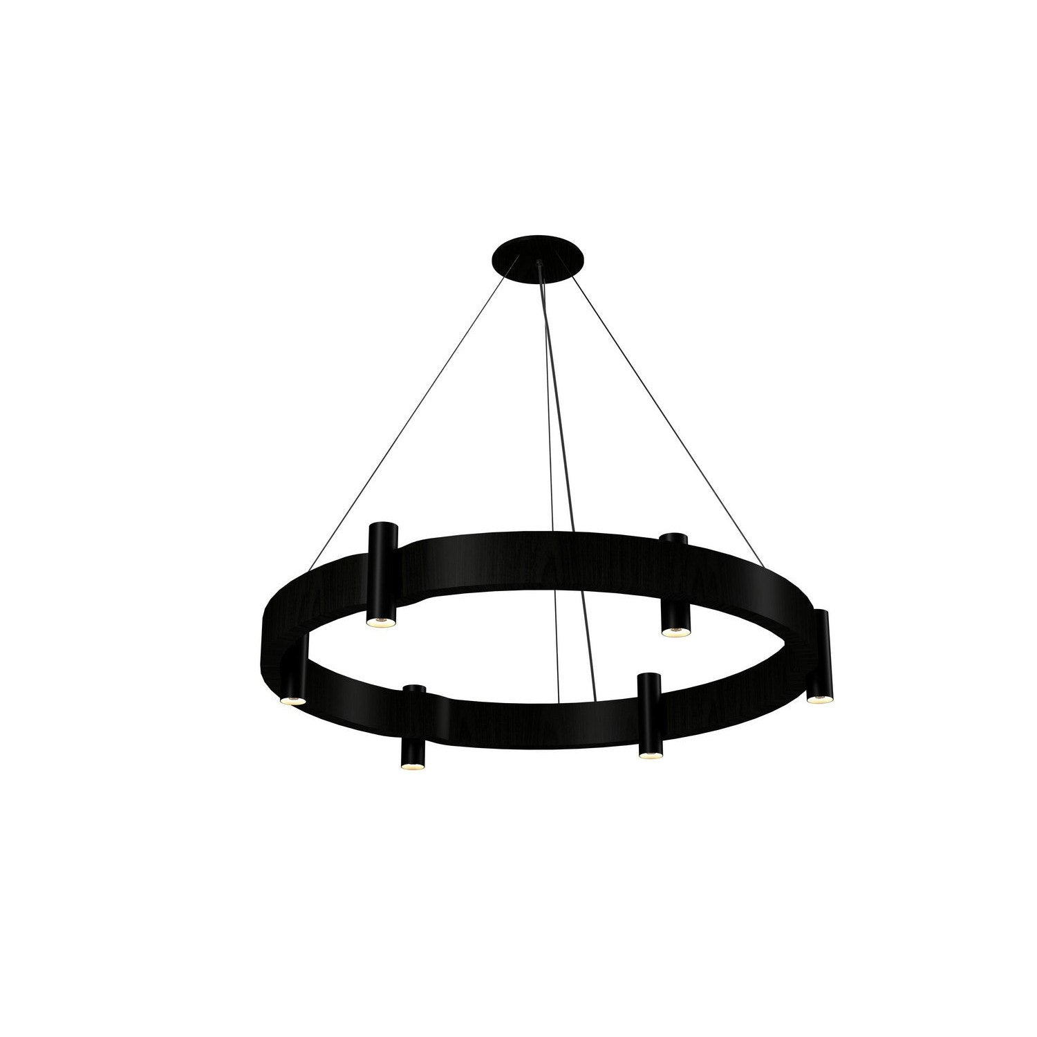 Accord Lighting - 1499.44 - Eight Light Pendant - Flow - Charcoal