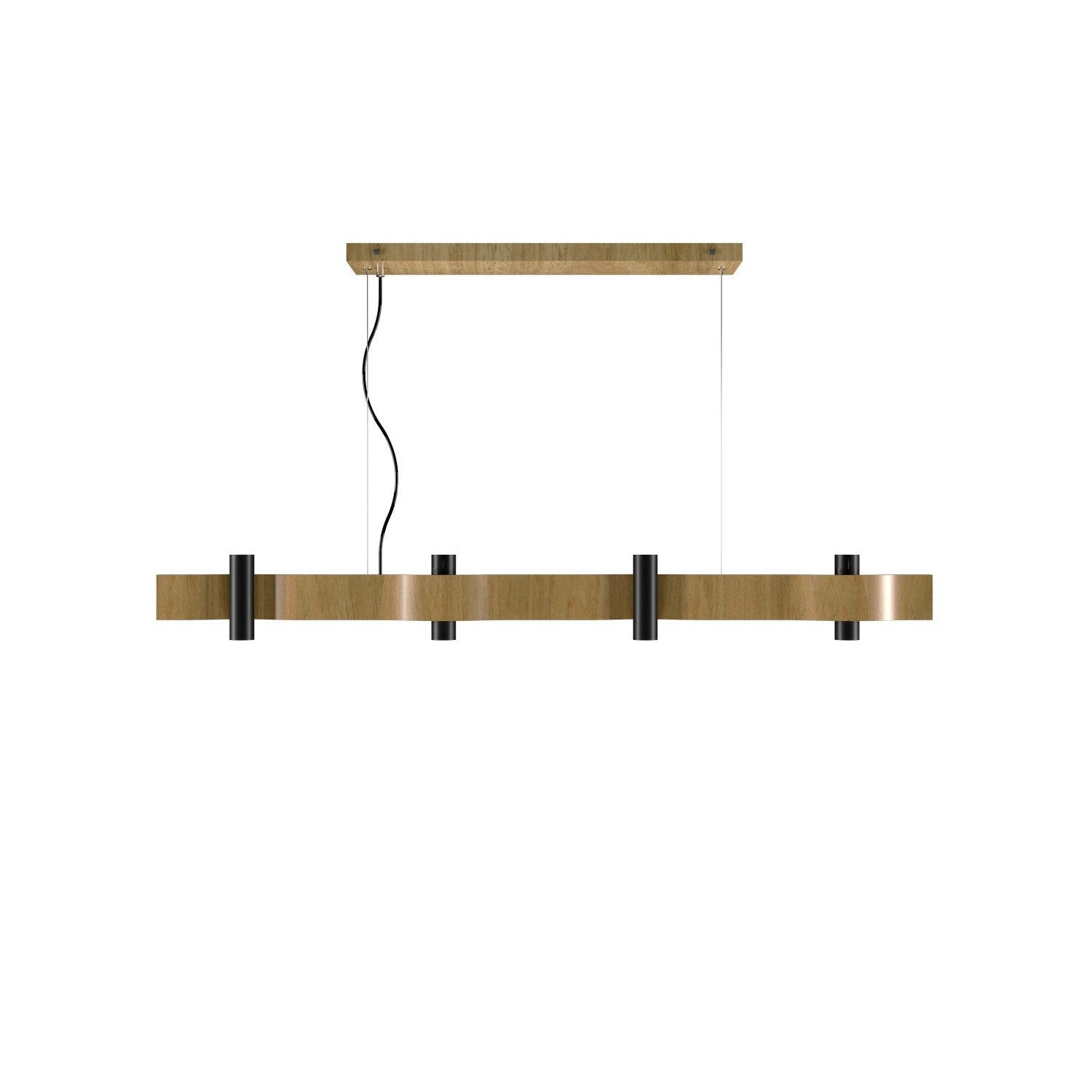 Accord Lighting - 1500.09 - 14 Light Pendant - Flow - Louro Freijo