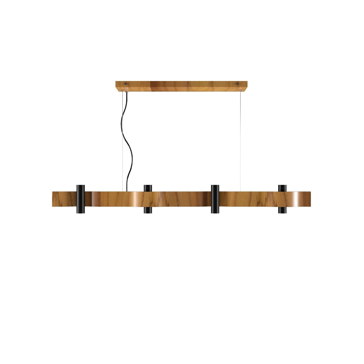 Accord Lighting - 1500.12 - 14 Light Pendant - Flow - Teak