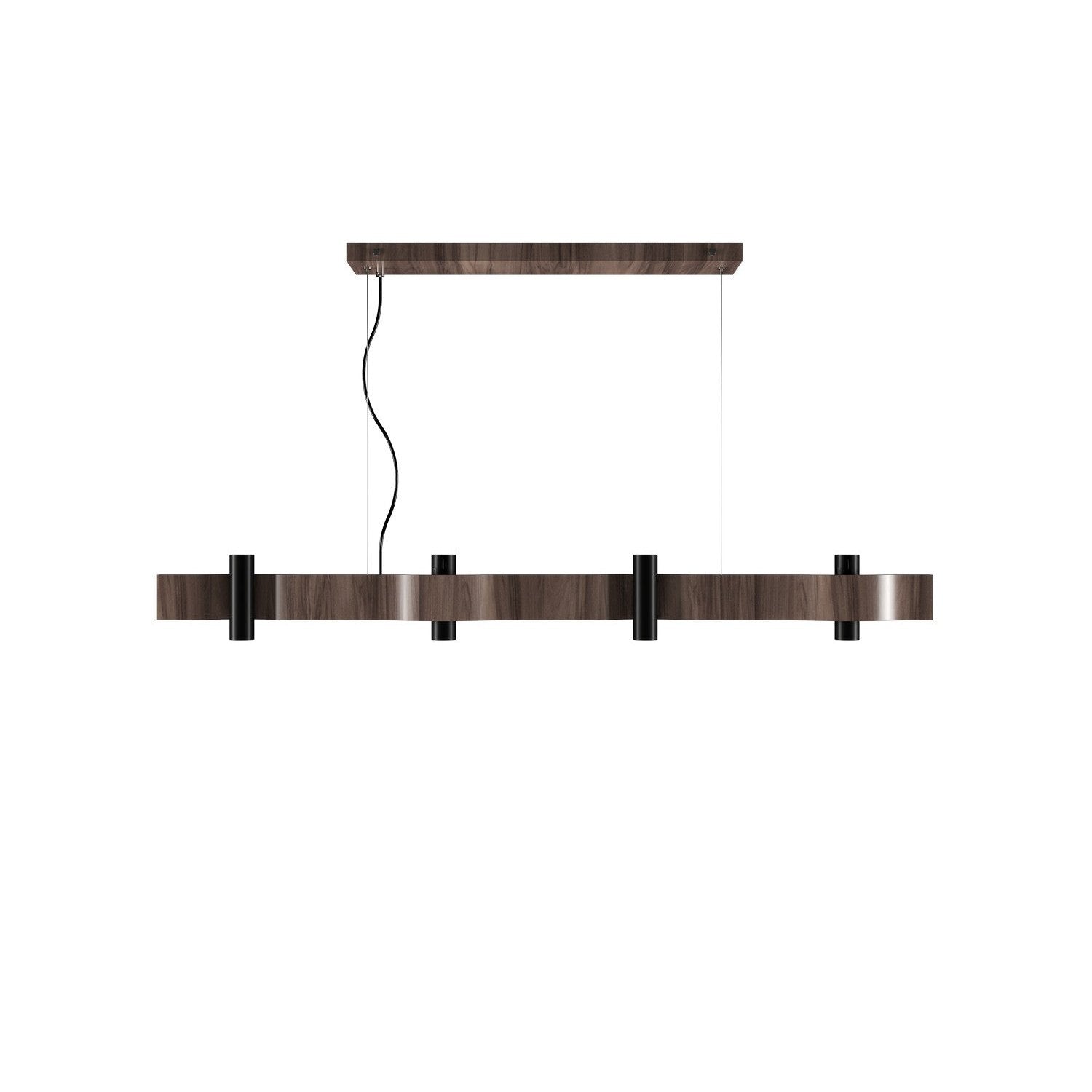 Accord Lighting - 1500.18 - 14 Light Pendant - Flow - American Walnut