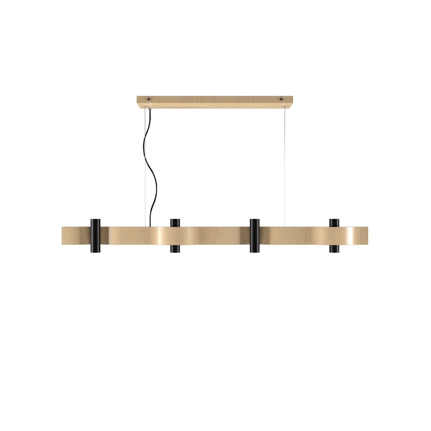 Accord Lighting - 1500.34 - 14 Light Pendant - Flow - Maple