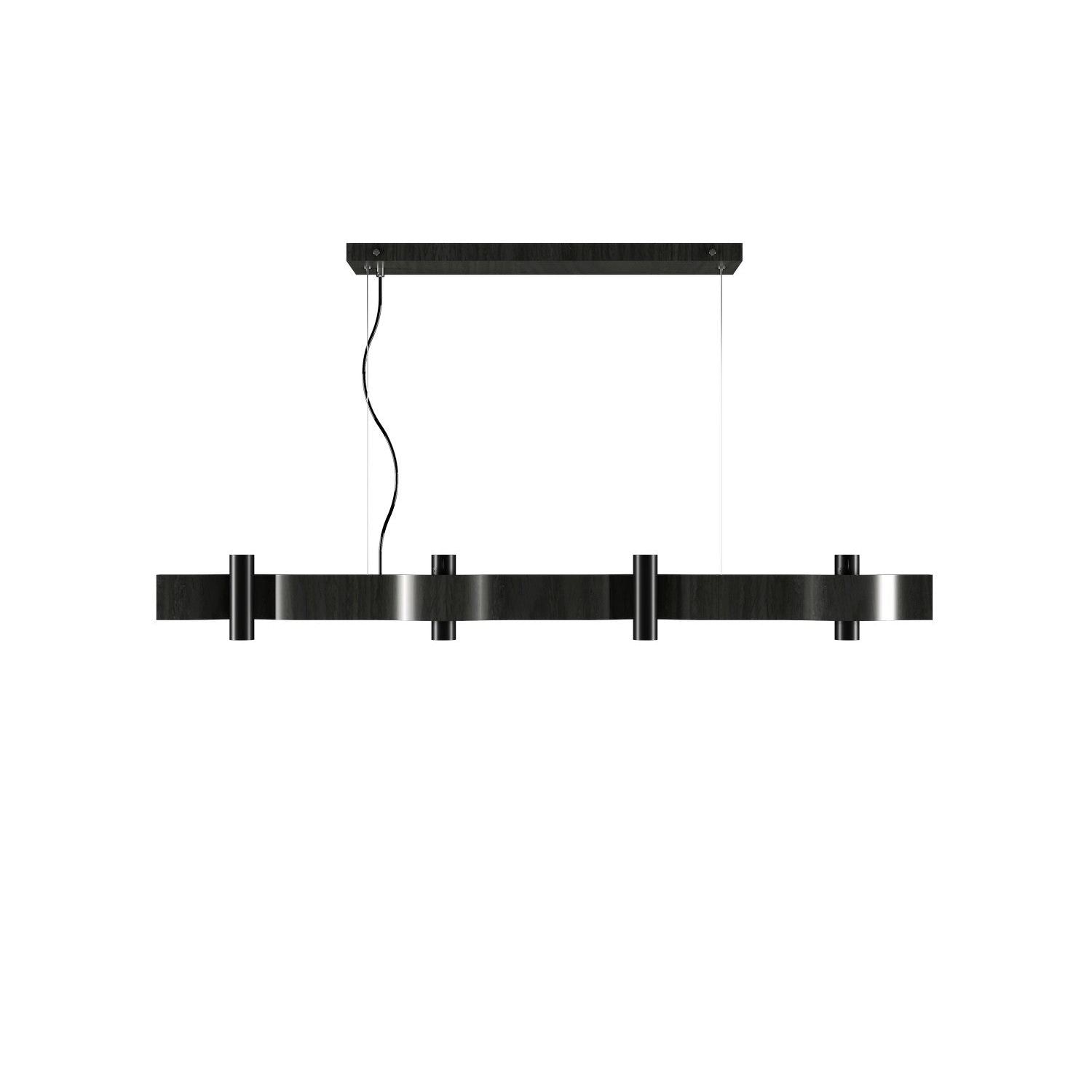Accord Lighting - 1500.44 - 14 Light Pendant - Flow - Charcoal