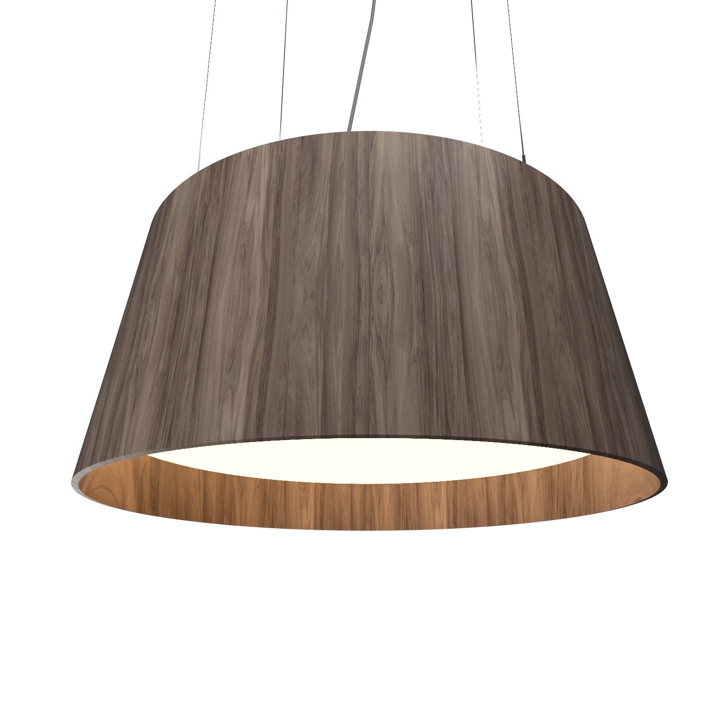 Accord Lighting - 255LED.18 - LED Pendant - Conical - American Walnut