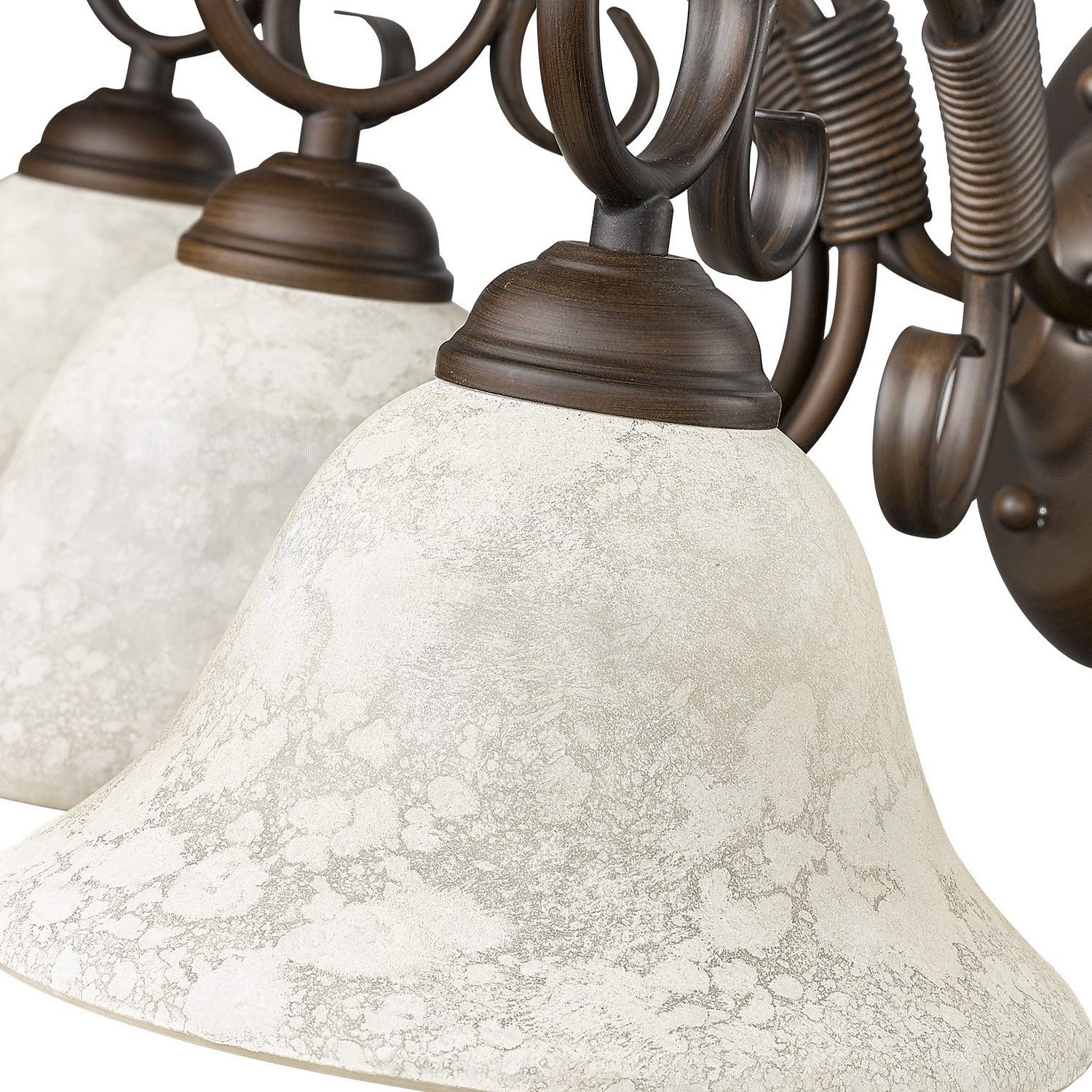 Golden - 8606-BA3 RBZ-TEA - Three Light Vanity Light - Homestead - Rubbed Bronze