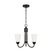 Generation Lighting - 3120203-112 - Three Light Chandelier - Seville - Midnight Black