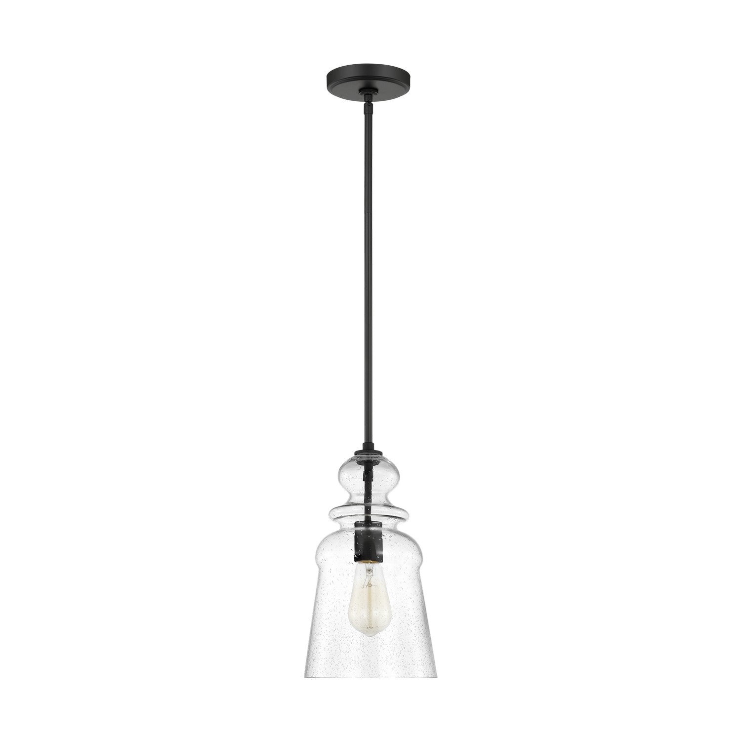 Generation Lighting - 6536901-112 - One Light Pendant - Kea - Midnight Black