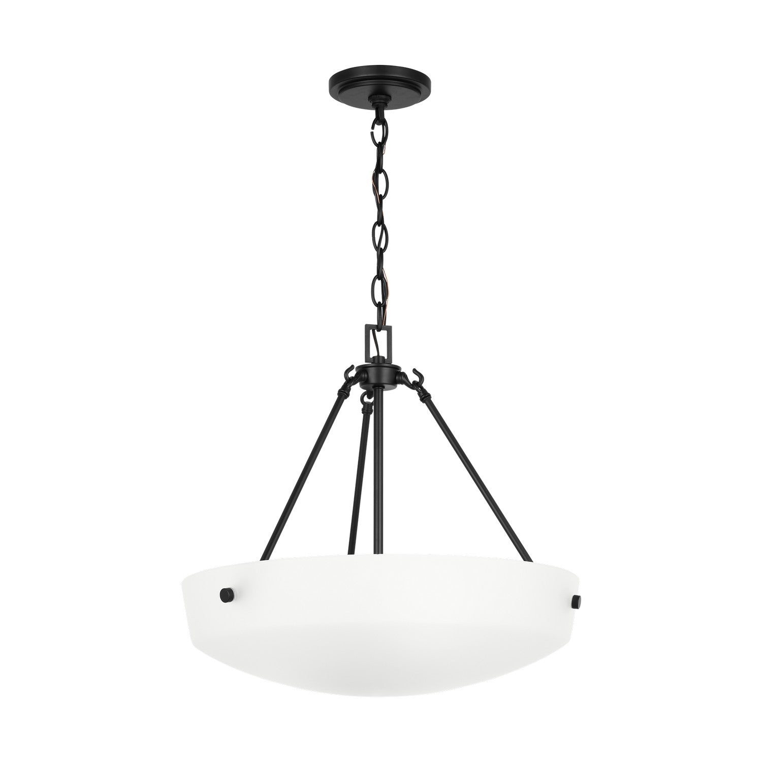 Generation Lighting - 6615203-112 - Three Light Pendant - Kerrville - Midnight Black