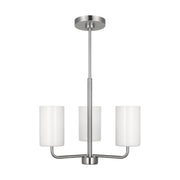 Generation Lighting - GLC1003BS - Three Light Chandelier - Rhett - Brushed Steel
