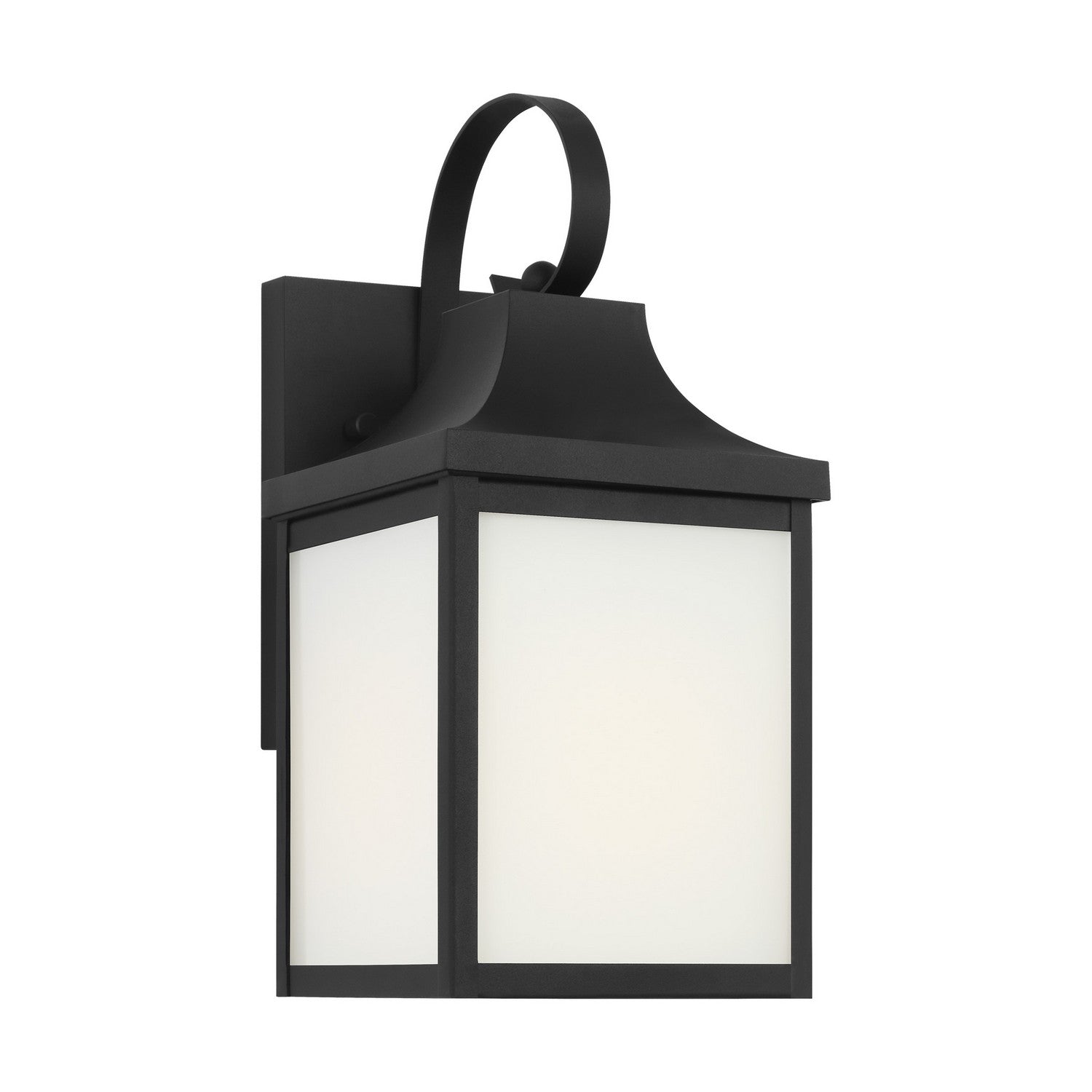 Generation Lighting - GLO1011TXB - One Light Outdoor Lantern - Say brook - Textured Black