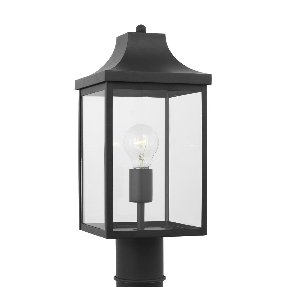 Generation Lighting - GLO1051TXB - One Light Post Mount - Say brook - Textured Black