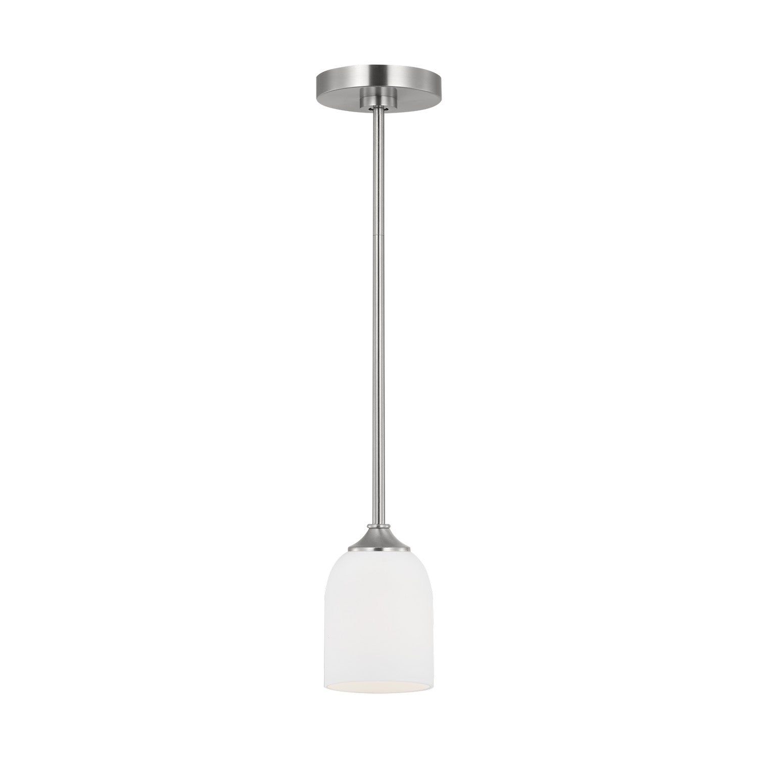 Generation Lighting - GLP1021BS - One Light Mini Pendant - Emile - Brushed Steel