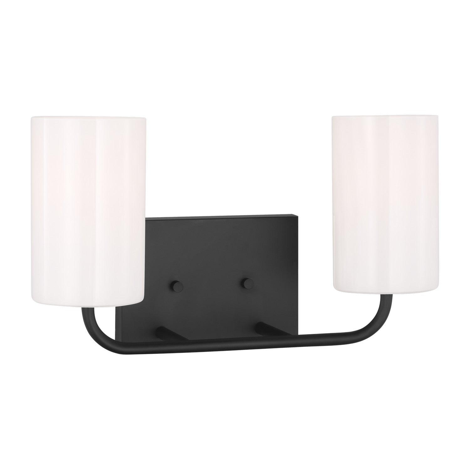 Generation Lighting - GLV1002MBK - Two Light Vanity - Rhett - Midnight Black