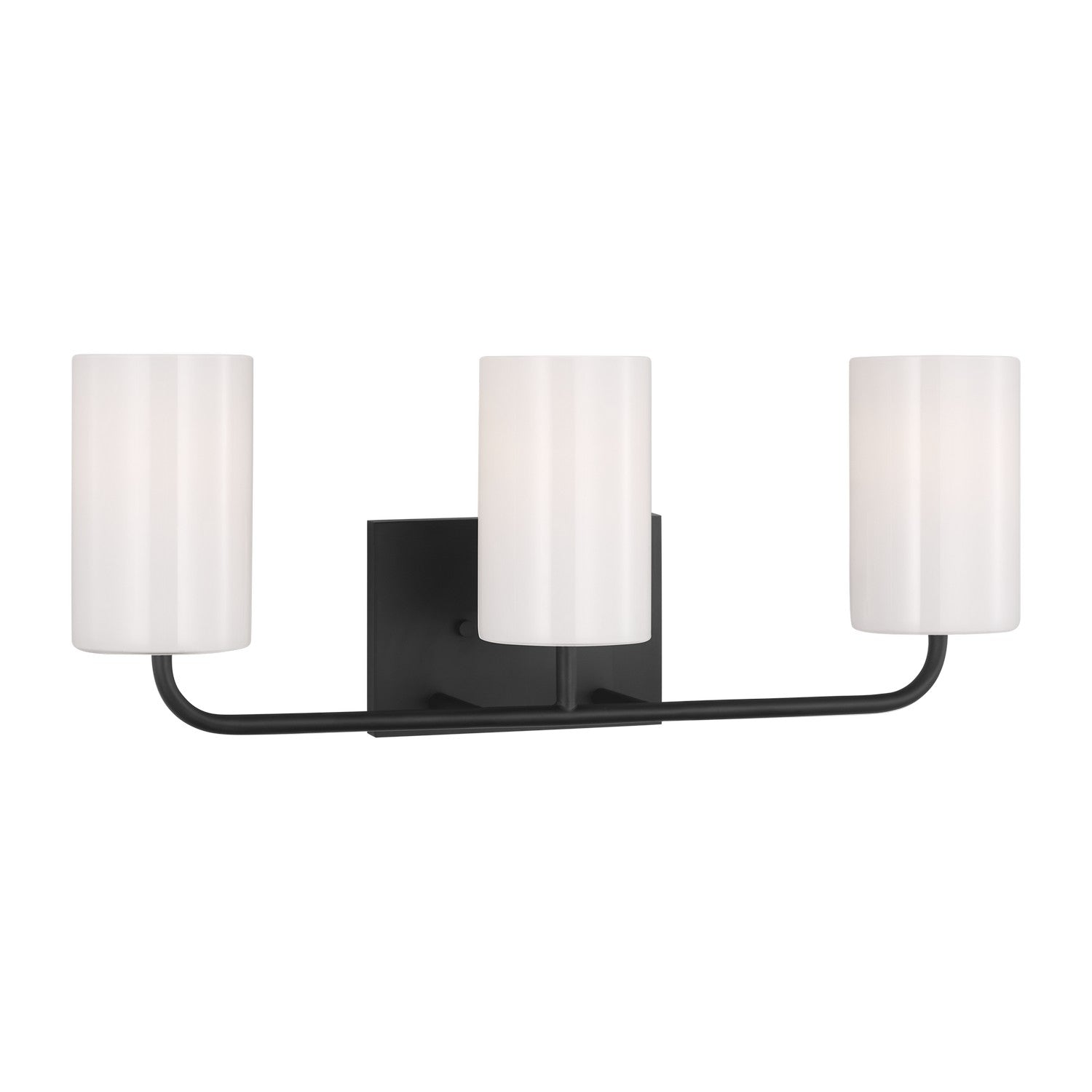 Generation Lighting - GLV1003MBK - Three Light Vanity - Rhett - Midnight Black