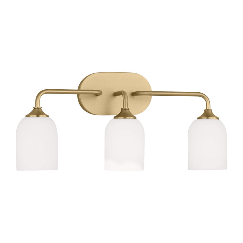 Generation Lighting - GLV1023SB - Three Light Vanity - Emile - Satin Bronze