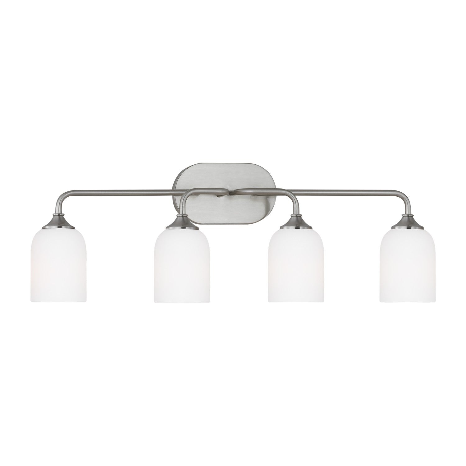 Generation Lighting - GLV1024BS - Four Light Vanity - Emile - Brushed Steel