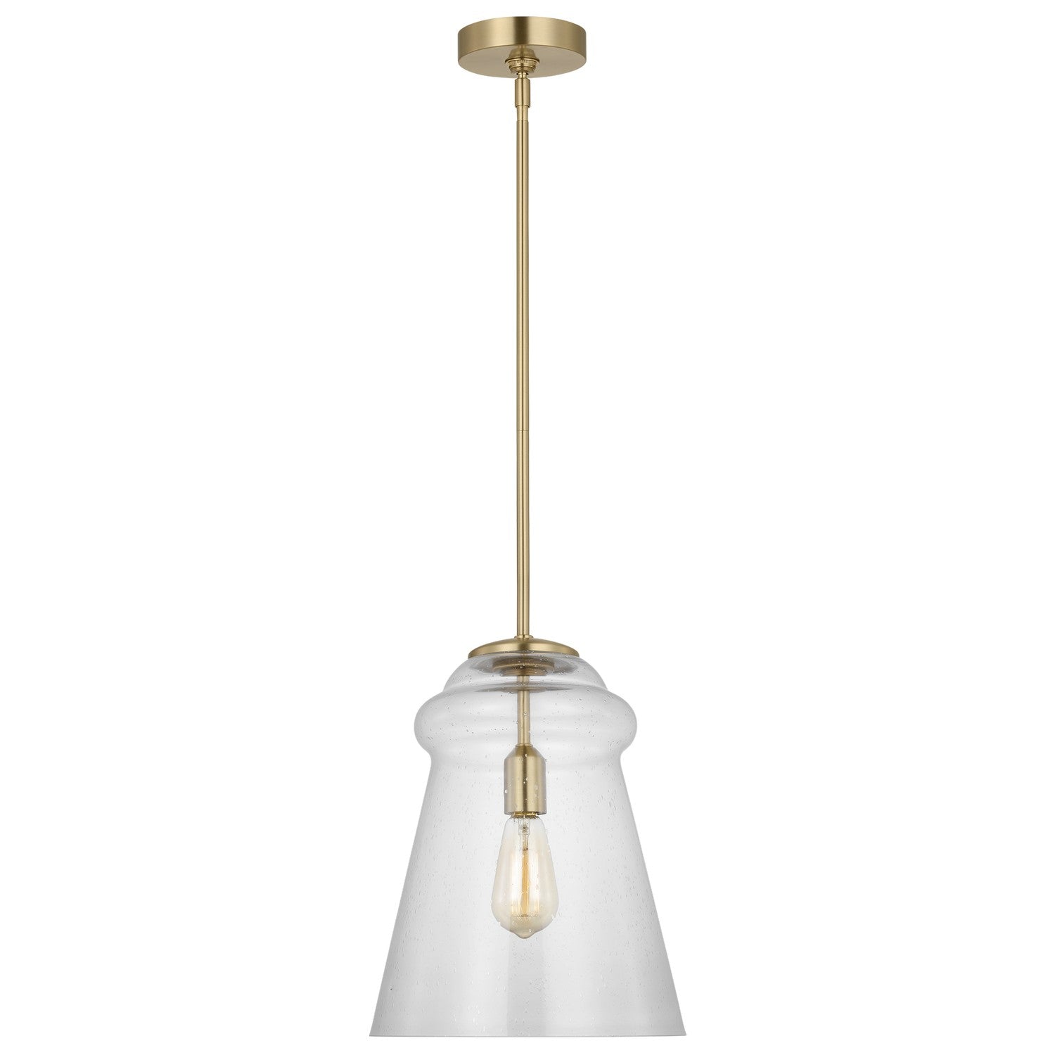 Generation Lighting - P1459SB - One Light Pendant - Loras - Satin Brass