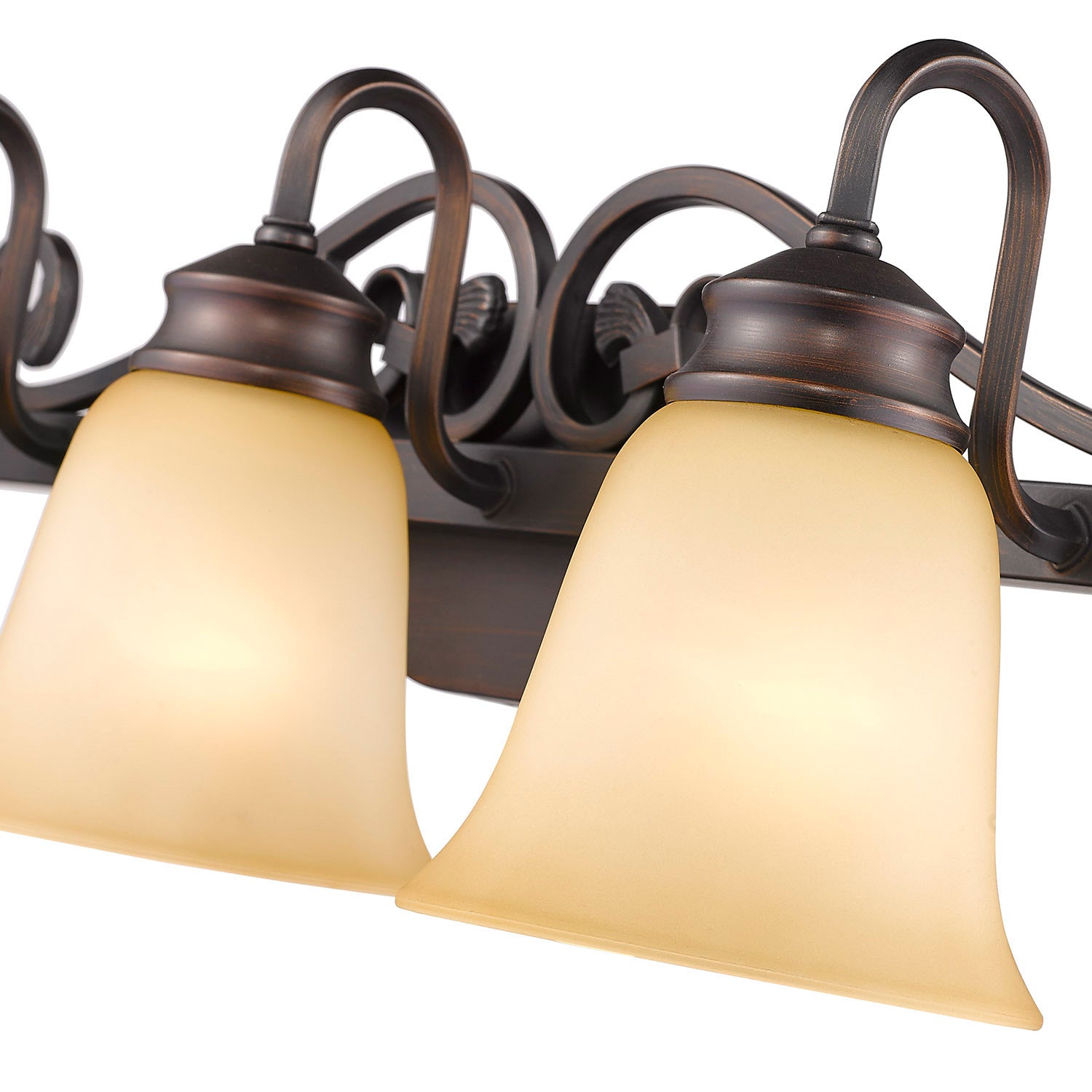 Golden - 4074-3 RBZ - Three Light Vanity Light - Belle Meade - Rubbed Bronze