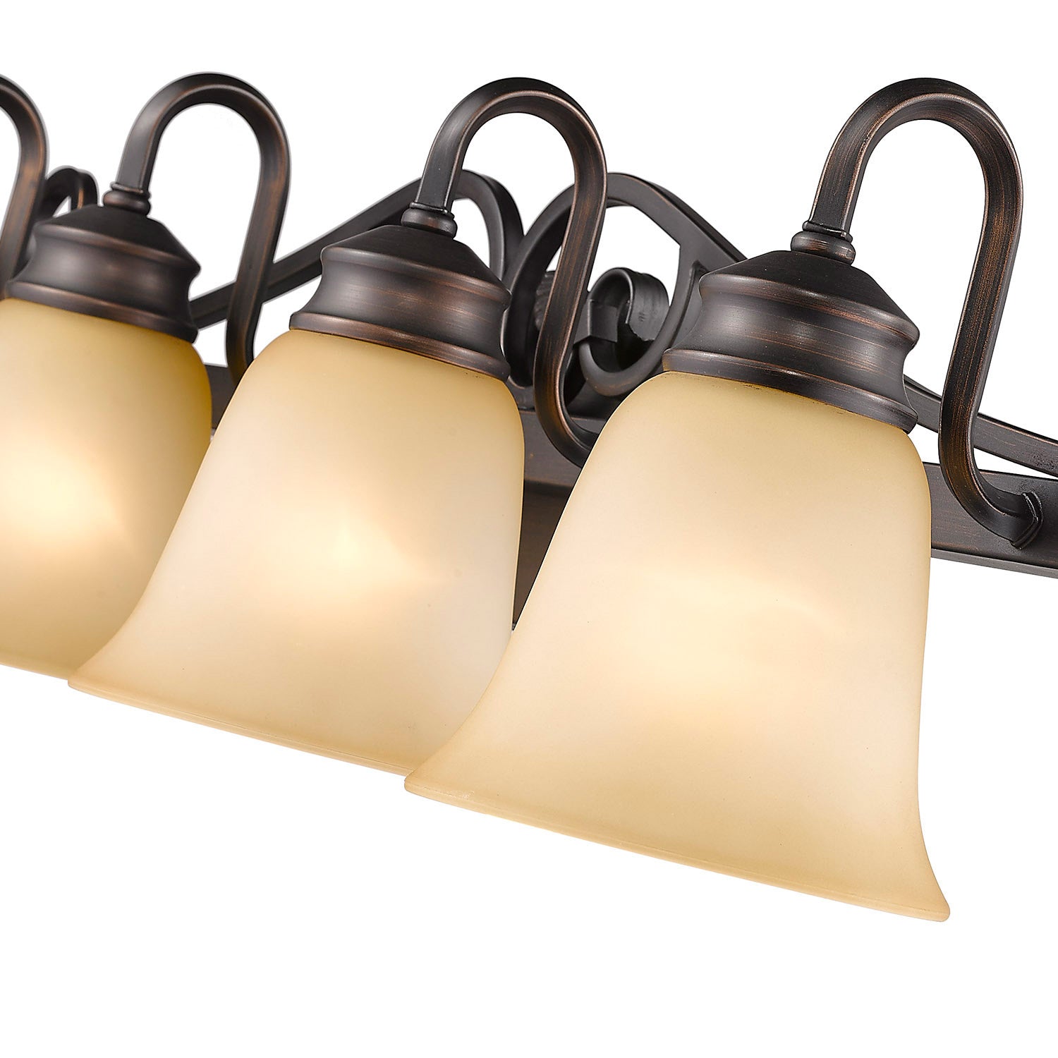 Golden - 4074-4 RBZ - Four Light Vanity - Belle Meade - Rubbed Bronze